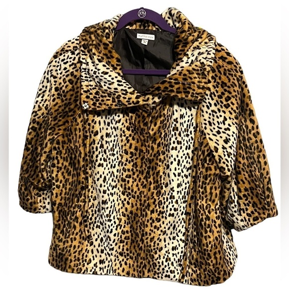 Mythology leopard print velour cropped jacket - Picture 1 of 9